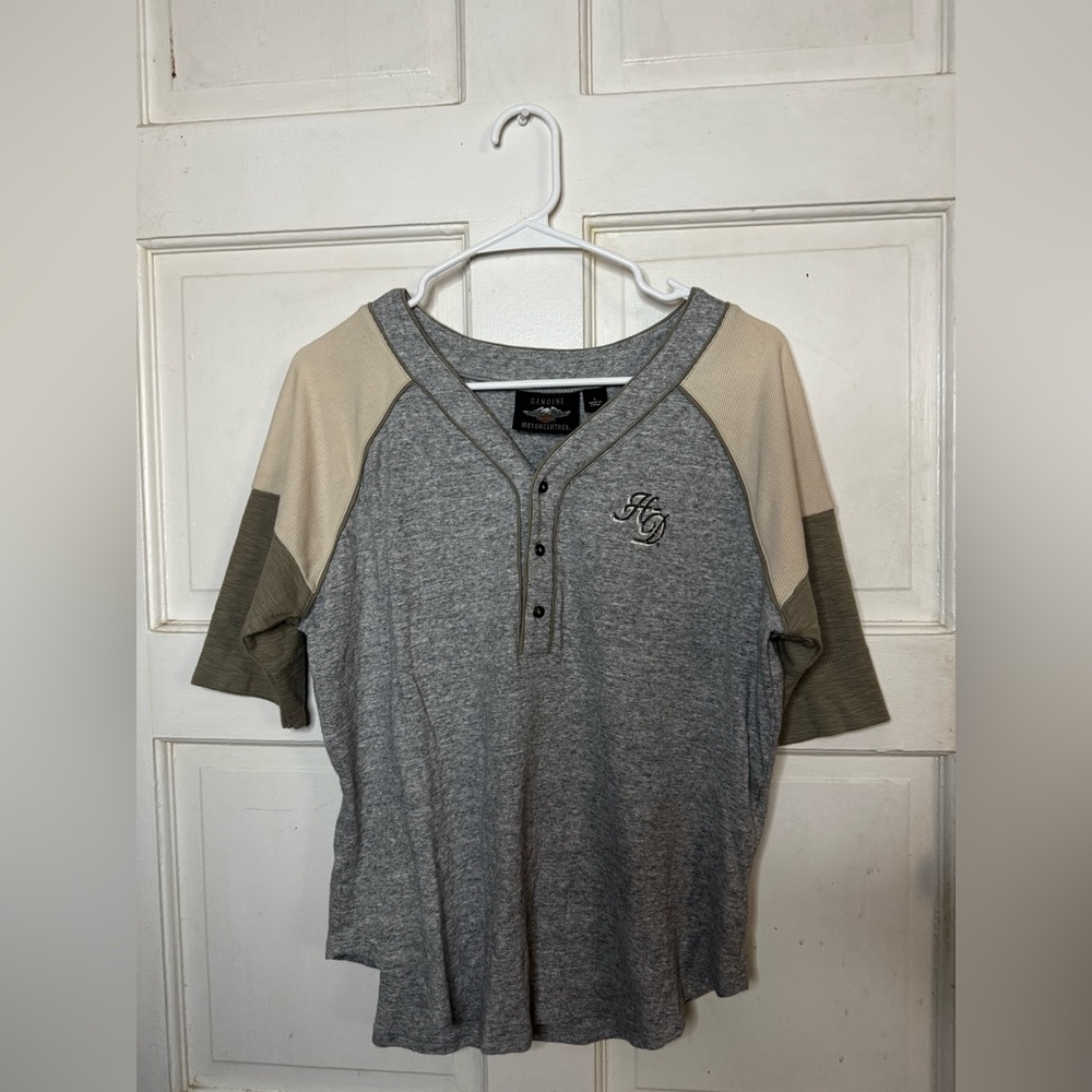 Harley-Davidson Heather Gray Henley